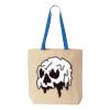 Natural Tote with Contrast-Color Handles Thumbnail