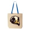 Natural Tote with Contrast-Color Handles Thumbnail
