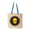 Natural Tote with Contrast-Color Handles Thumbnail