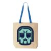 Natural Tote with Contrast-Color Handles Thumbnail