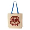 Natural Tote with Contrast-Color Handles Thumbnail