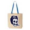 Natural Tote with Contrast-Color Handles Thumbnail
