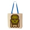 Natural Tote with Contrast-Color Handles Thumbnail
