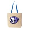 Natural Tote with Contrast-Color Handles Thumbnail