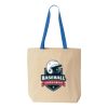 Natural Tote with Contrast-Color Handles Thumbnail