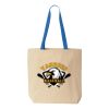 Natural Tote with Contrast-Color Handles Thumbnail