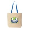 Natural Tote with Contrast-Color Handles Thumbnail