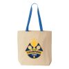 Natural Tote with Contrast-Color Handles Thumbnail