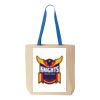 Natural Tote with Contrast-Color Handles Thumbnail