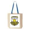 Natural Tote with Contrast-Color Handles Thumbnail