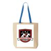 Natural Tote with Contrast-Color Handles Thumbnail