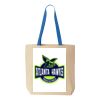 Natural Tote with Contrast-Color Handles Thumbnail