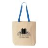 Natural Tote with Contrast-Color Handles Thumbnail