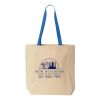 Natural Tote with Contrast-Color Handles Thumbnail