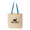 Natural Tote with Contrast-Color Handles Thumbnail