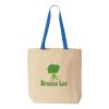 Natural Tote with Contrast-Color Handles Thumbnail