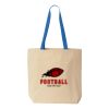Natural Tote with Contrast-Color Handles Thumbnail