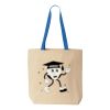 Natural Tote with Contrast-Color Handles Thumbnail