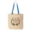 Natural Tote with Contrast-Color Handles Thumbnail