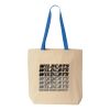 Natural Tote with Contrast-Color Handles Thumbnail