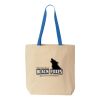 Natural Tote with Contrast-Color Handles Thumbnail
