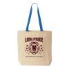 Natural Tote with Contrast-Color Handles Thumbnail