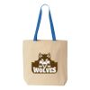 Natural Tote with Contrast-Color Handles Thumbnail