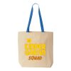 Natural Tote with Contrast-Color Handles Thumbnail