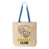 Natural Tote with Contrast-Color Handles Thumbnail