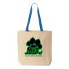 Natural Tote with Contrast-Color Handles Thumbnail