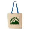 Natural Tote with Contrast-Color Handles Thumbnail