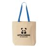 Natural Tote with Contrast-Color Handles Thumbnail