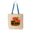 Natural Tote with Contrast-Color Handles Thumbnail