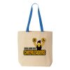 Natural Tote with Contrast-Color Handles Thumbnail