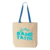 Natural Tote with Contrast-Color Handles Thumbnail