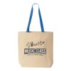 Natural Tote with Contrast-Color Handles Thumbnail