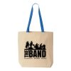 Natural Tote with Contrast-Color Handles Thumbnail