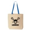 Natural Tote with Contrast-Color Handles Thumbnail