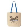 Natural Tote with Contrast-Color Handles Thumbnail