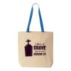 Natural Tote with Contrast-Color Handles Thumbnail