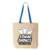 Natural Tote with Contrast-Color Handles Thumbnail