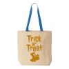 Natural Tote with Contrast-Color Handles Thumbnail
