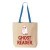 Natural Tote with Contrast-Color Handles Thumbnail