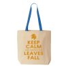 Natural Tote with Contrast-Color Handles Thumbnail