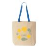 Natural Tote with Contrast-Color Handles Thumbnail