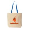 Natural Tote with Contrast-Color Handles Thumbnail