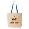 Natural Tote with Contrast-Color Handles Thumbnail