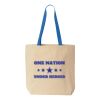 Natural Tote with Contrast-Color Handles Thumbnail