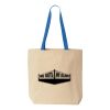 Natural Tote with Contrast-Color Handles Thumbnail