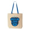 Natural Tote with Contrast-Color Handles Thumbnail